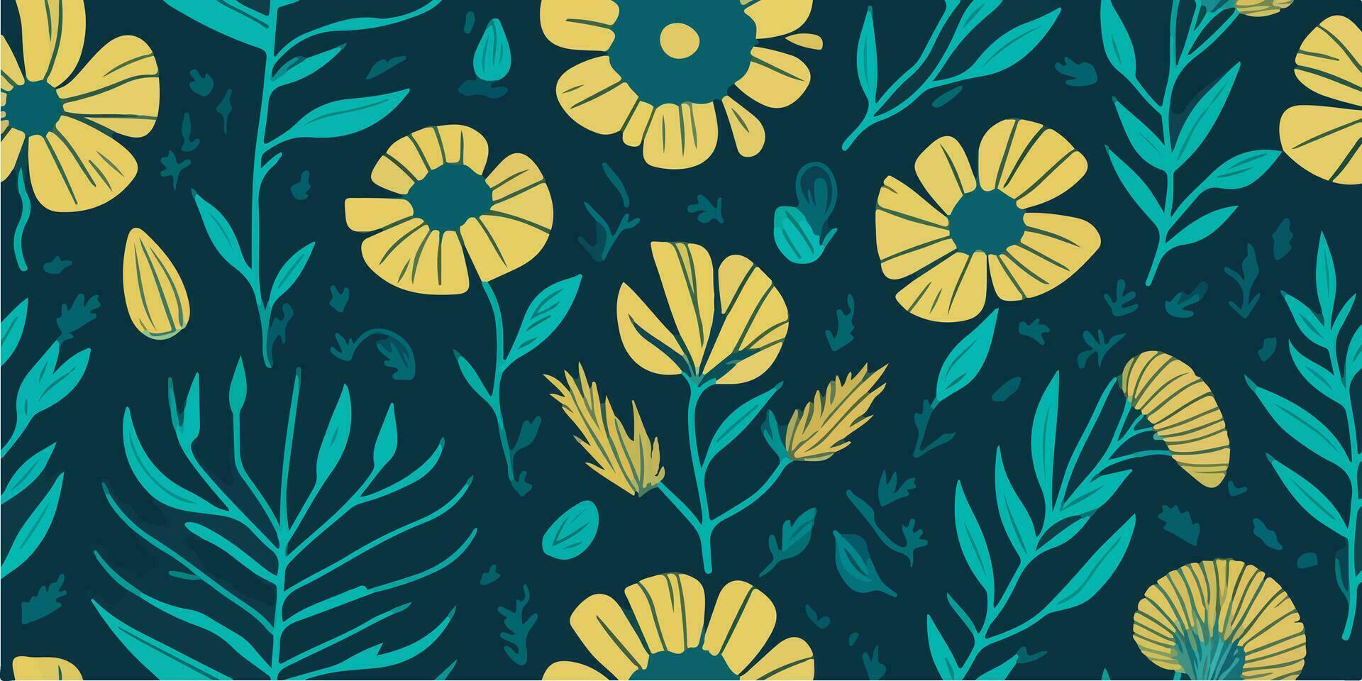 Marigold Melody, Celebrating the Whimsical Harmony of Colors and Patterns vector