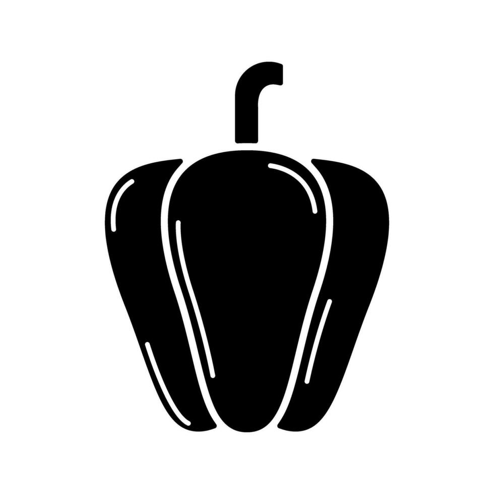 Vegetables icon vector. vitamins illustration sign. pepper symbol or logo. vector
