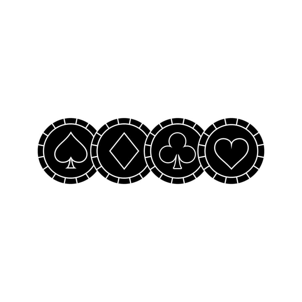Casino icon vector. excitement illustration sign. poker symbol. vector