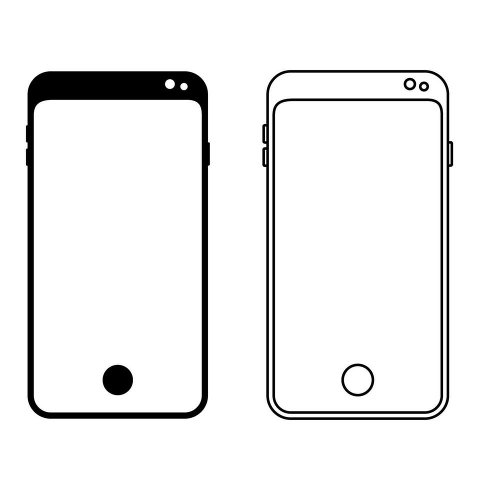 Smartphone vector icon. mobile illustration symbol. phone sign. mobile symbol.