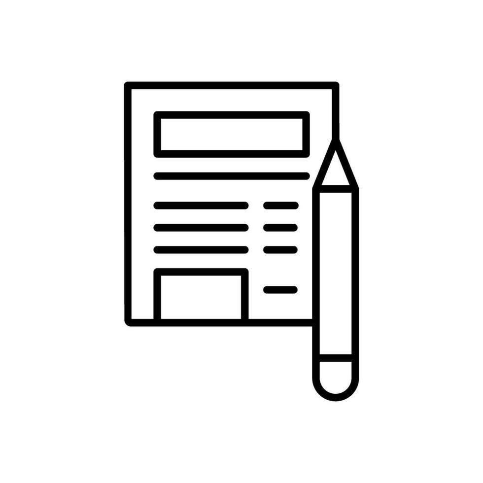 Edit icon vector. redact illustration sign. write symbol. document logo. vector