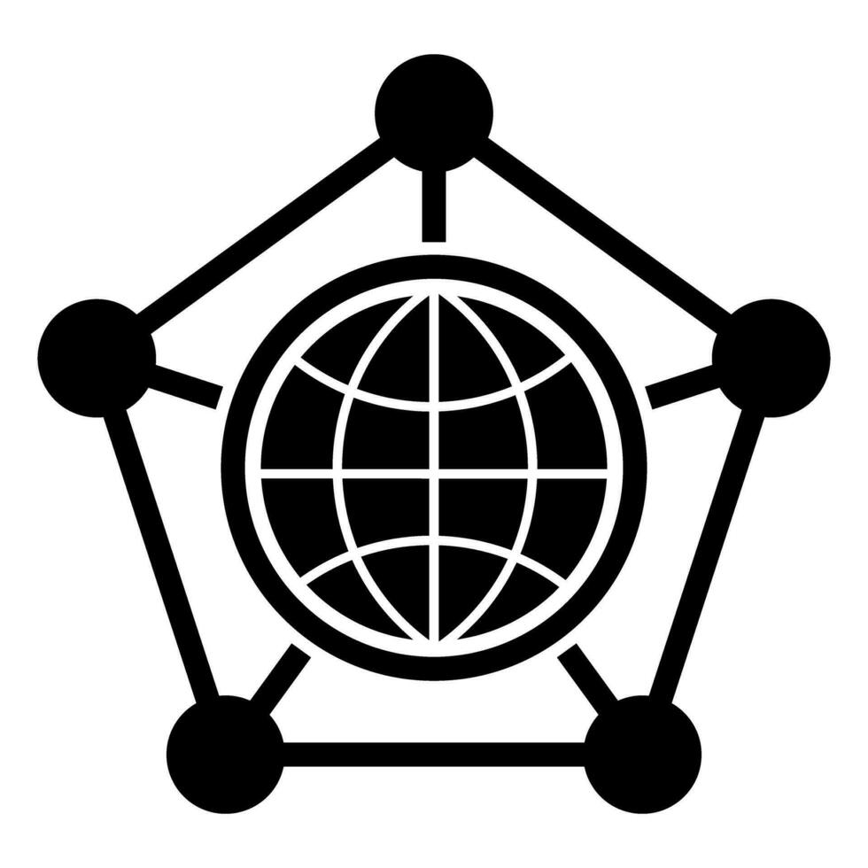 Internet vector icono. mundo amplio web ilustración signo. web sitio símbolo.