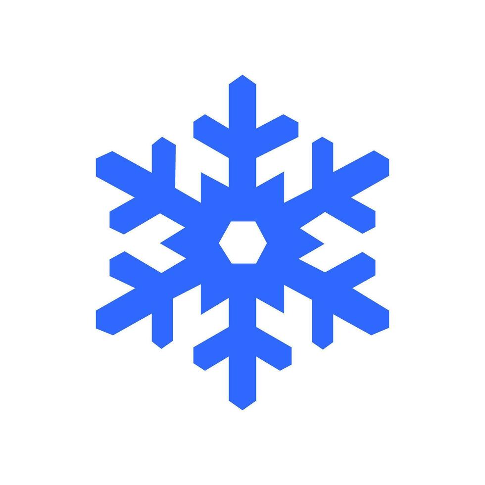 copo de nieve icono vector. invierno ilustración signo. nieve