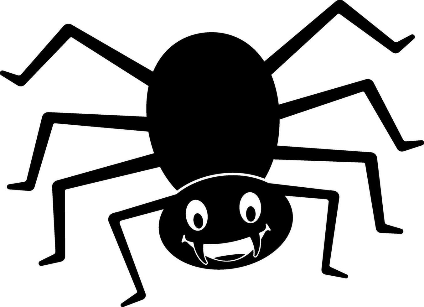 Funny spider icon vector. halloween illustration sign or symbol. vector