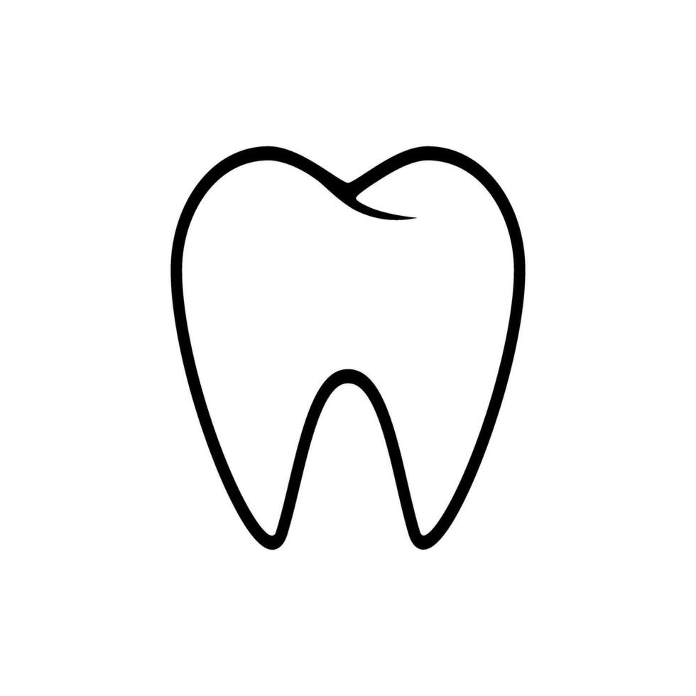 diente vector icono. dientes ilustración signo. dentista logo o símbolo.