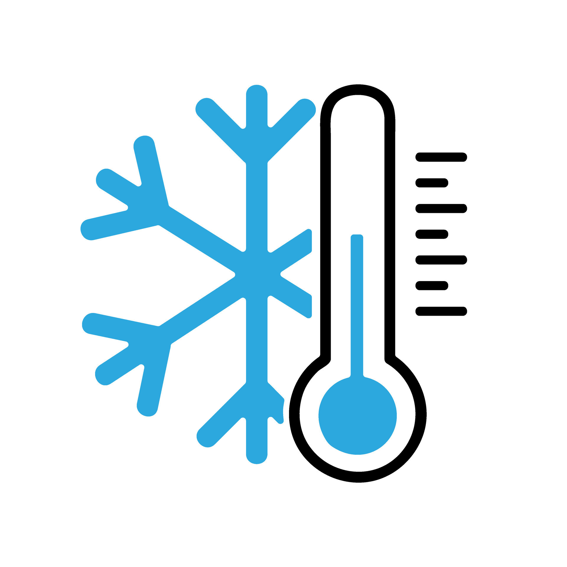 Cold icon vector. winter illustration sign. freezing symbol