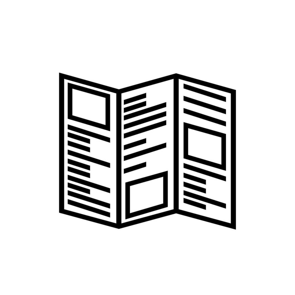 Newspaper icon vector set. news illustration sign collection. press symbol.