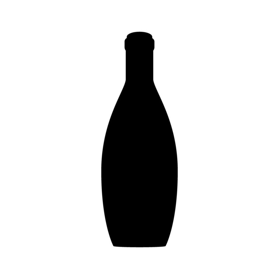 vino botella icono vector. vino ilustración signo. botella símbolo o logo. vector