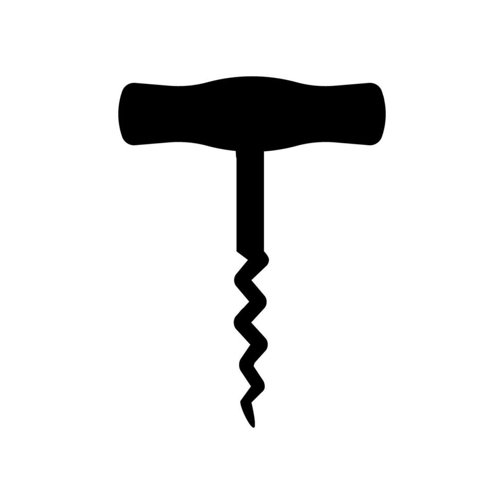 Corkscrew icon vector. Wine illustration sign. Wine shop symbol. Wine house logo. vector