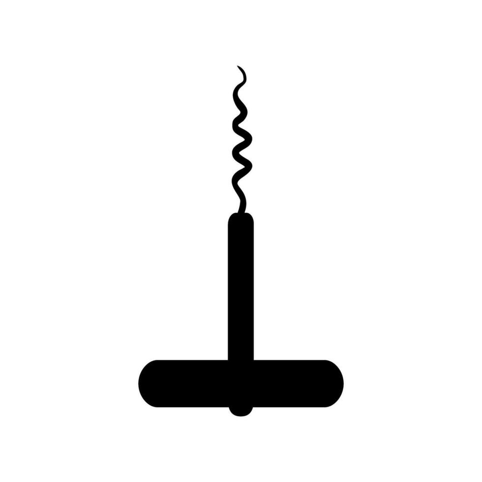 Corkscrew icon vector. Wine illustration sign. Wine shop symbol. Wine house logo. vector