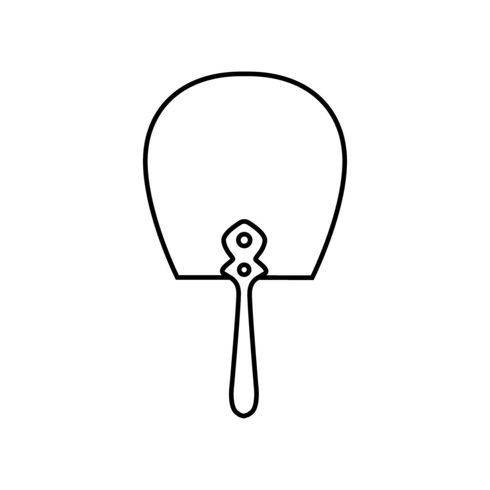 Hand fan icon vector. Fan illustration sign. Hot symbol or logo. vector