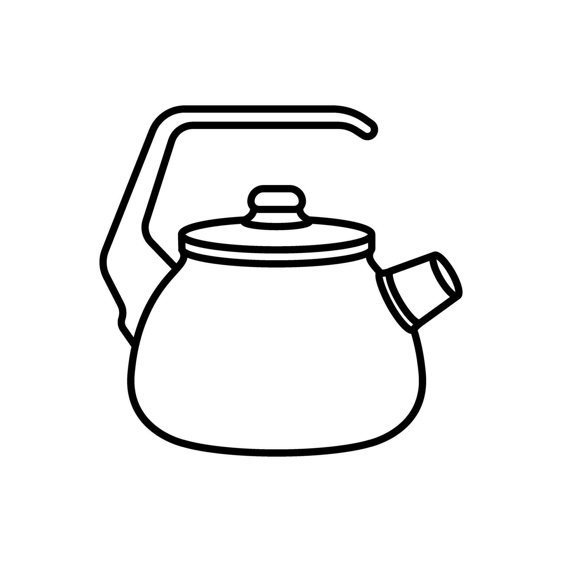 Teapot icon vector. Kettle illustration sign. Tea symbol. Teakettle