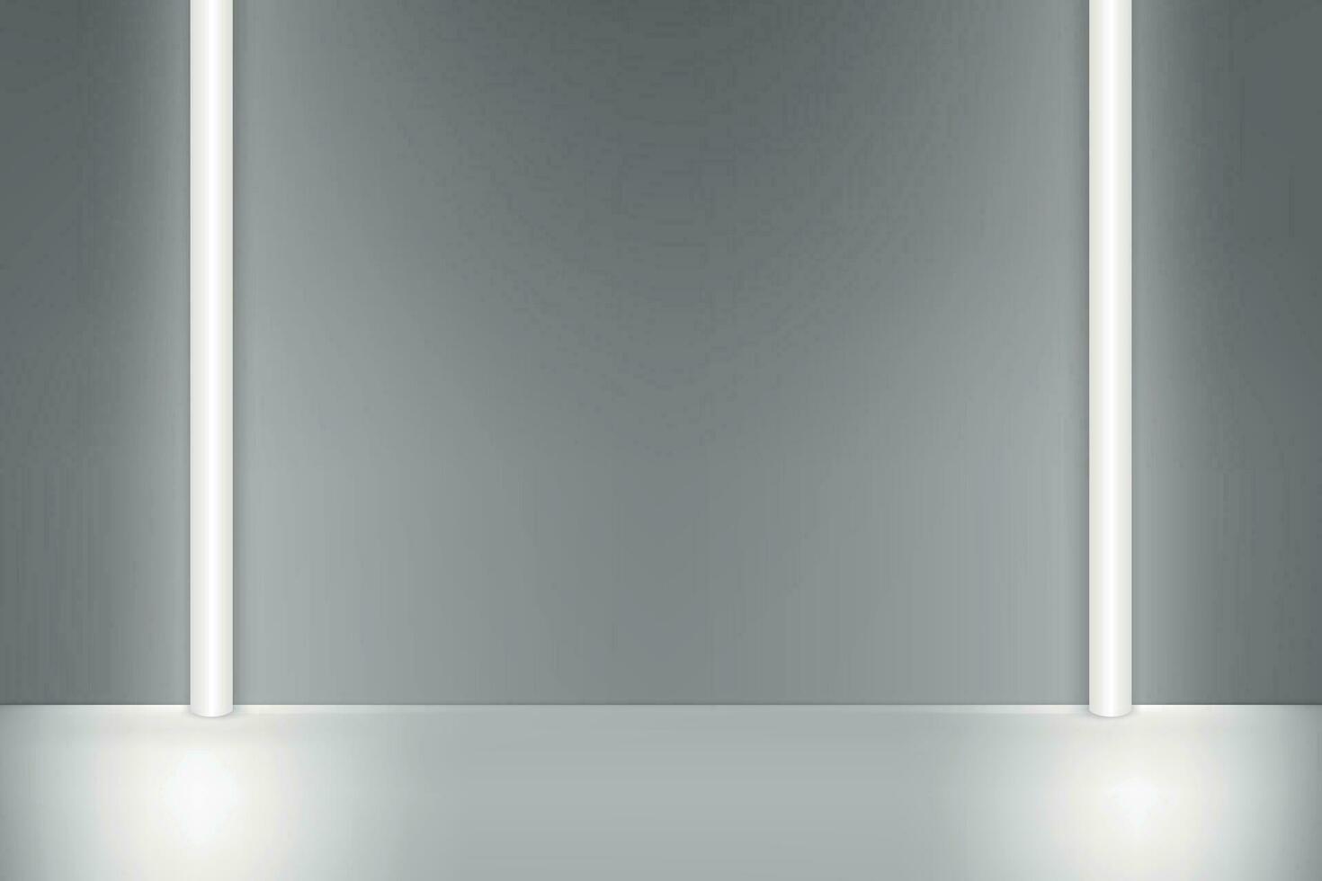 Empty studio room background with spotlight. vector