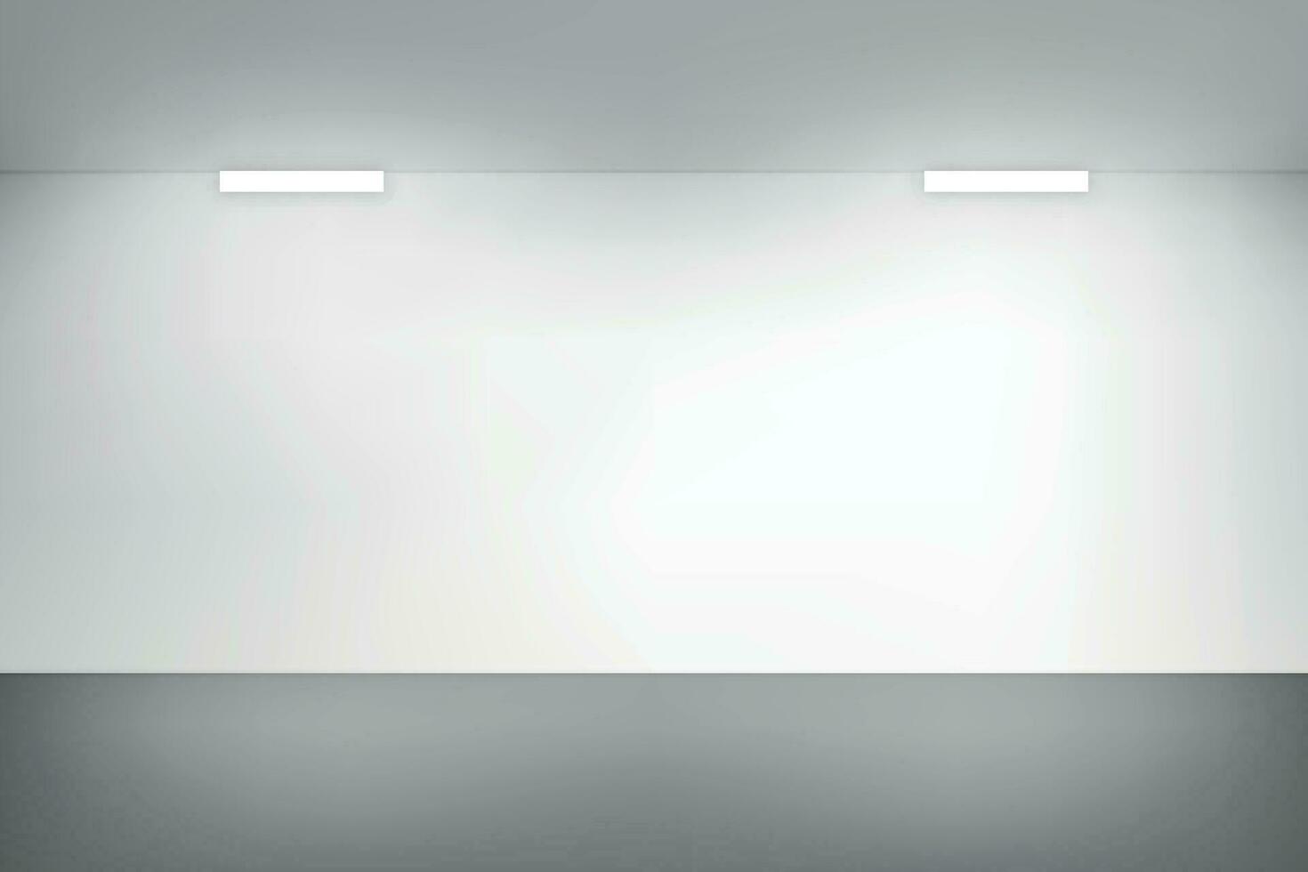 Empty studio room background with spotlight. vector