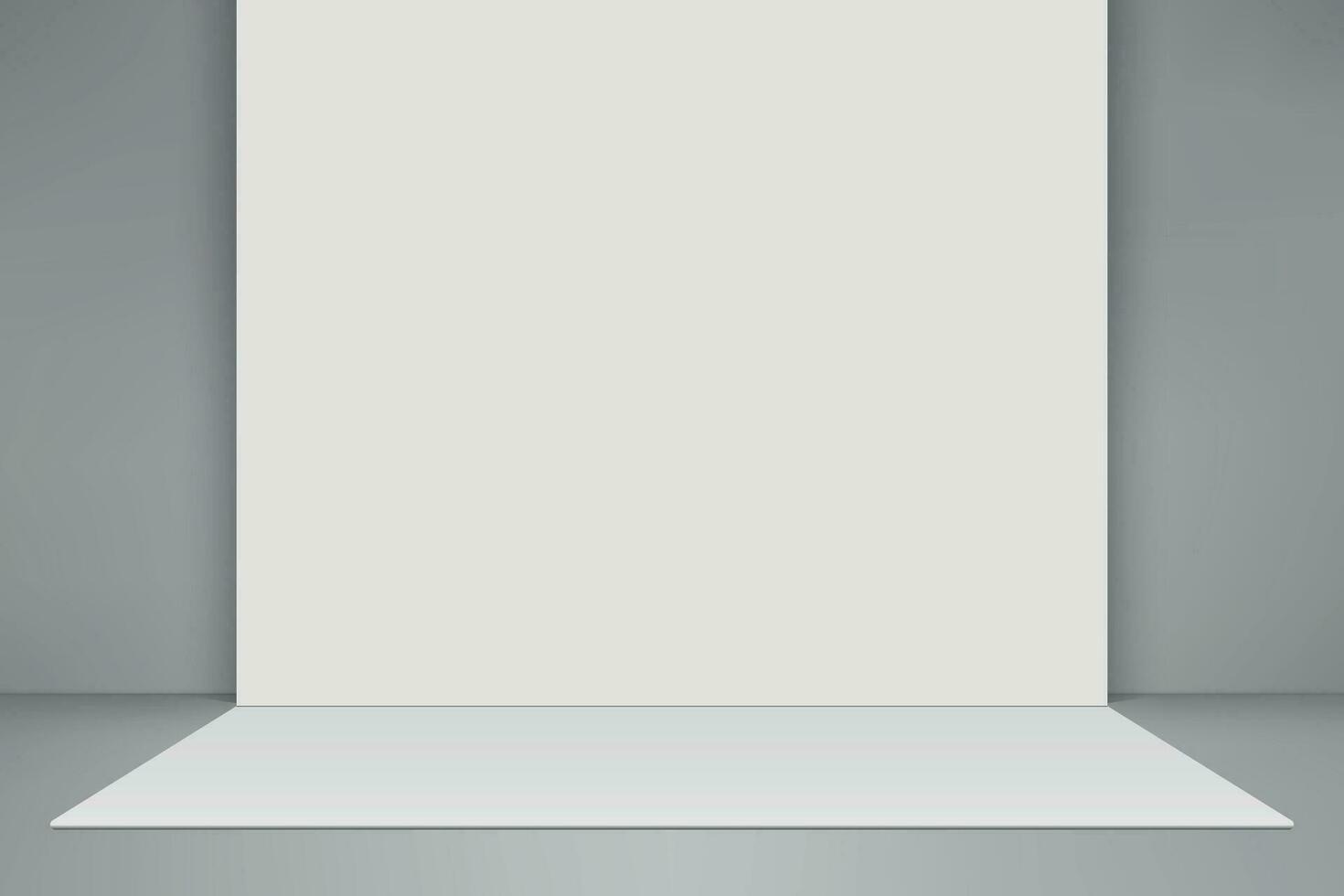 Empty studio room background with spotlight. vector