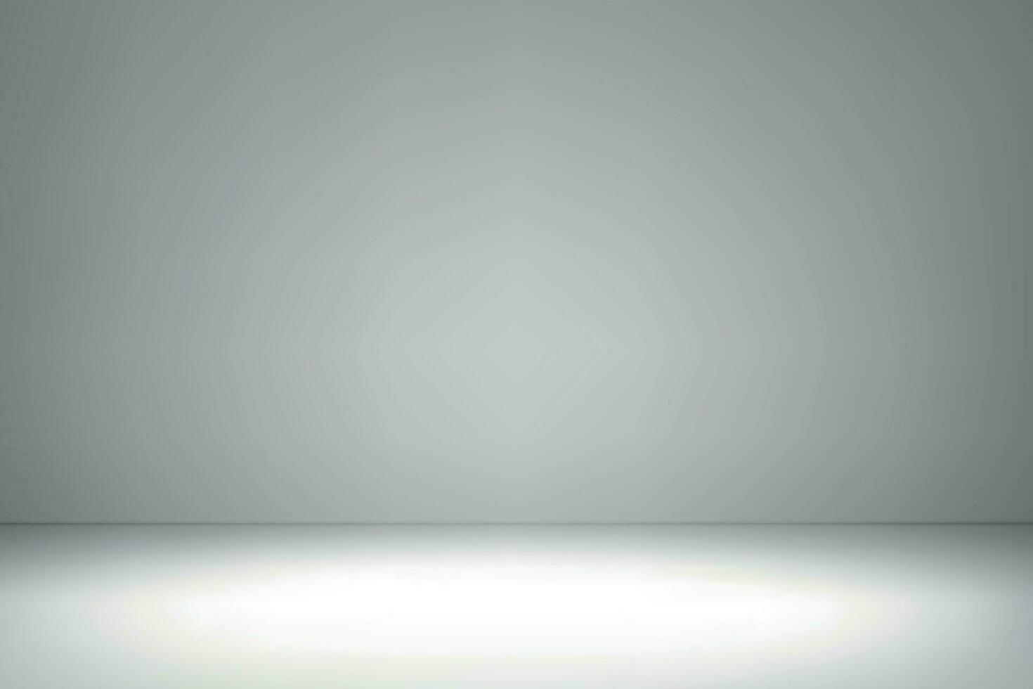 Empty studio room background with spotlight. vector