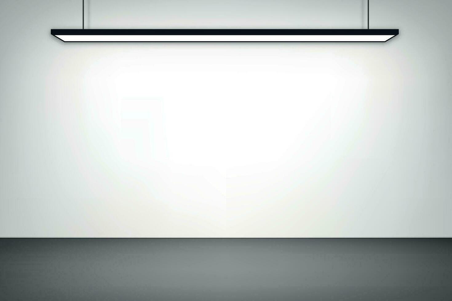Empty studio room background with spotlight. vector