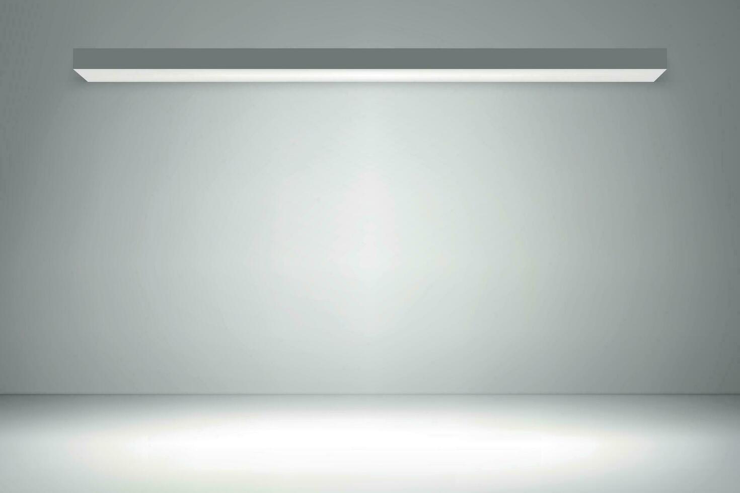 Empty studio room background with spotlight. vector