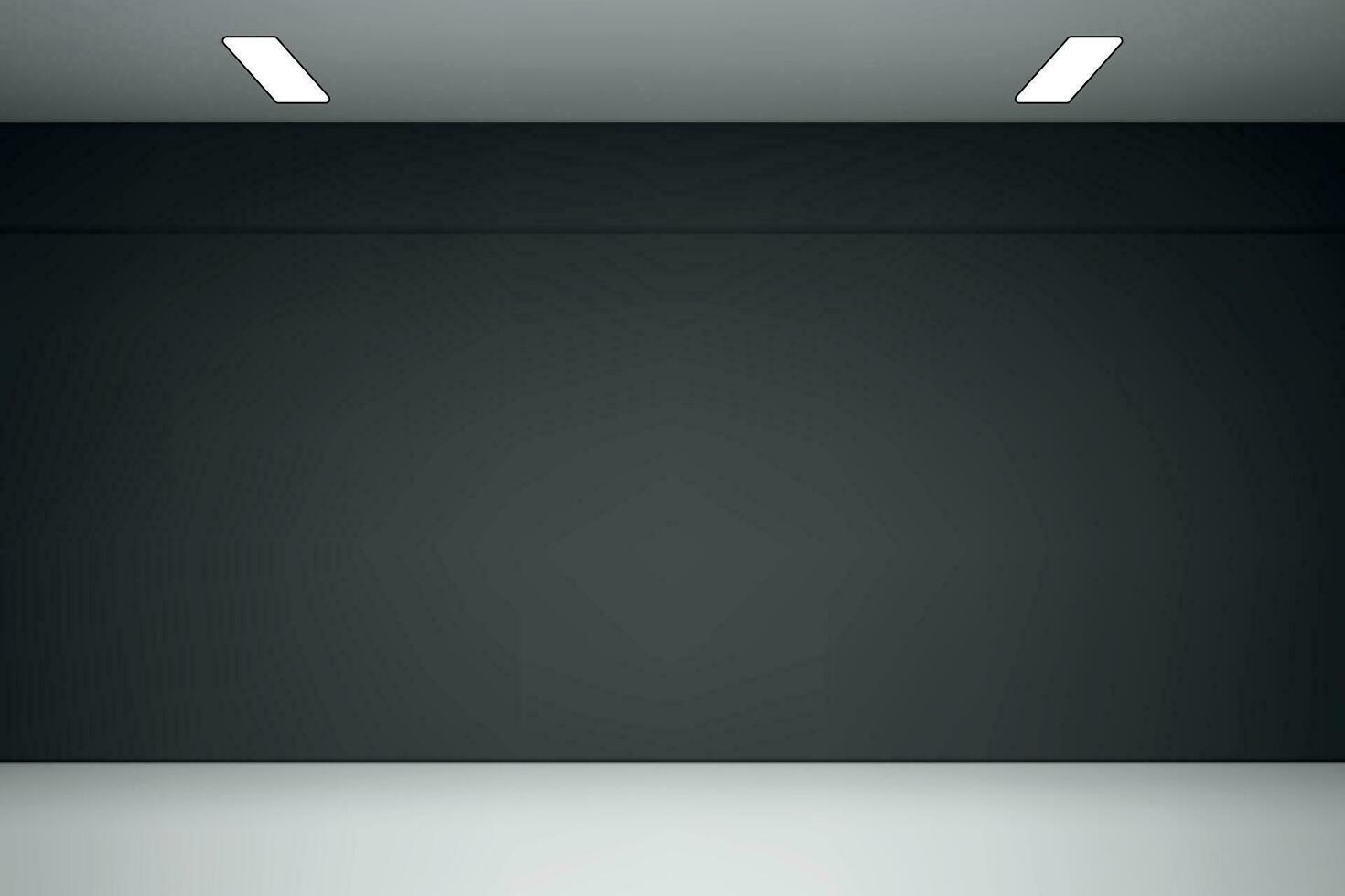 Empty studio room background with spotlight. vector
