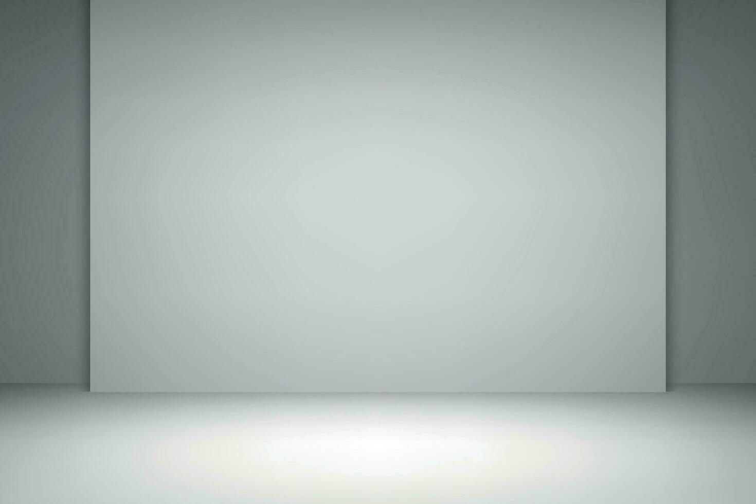 Empty studio room background with spotlight. vector