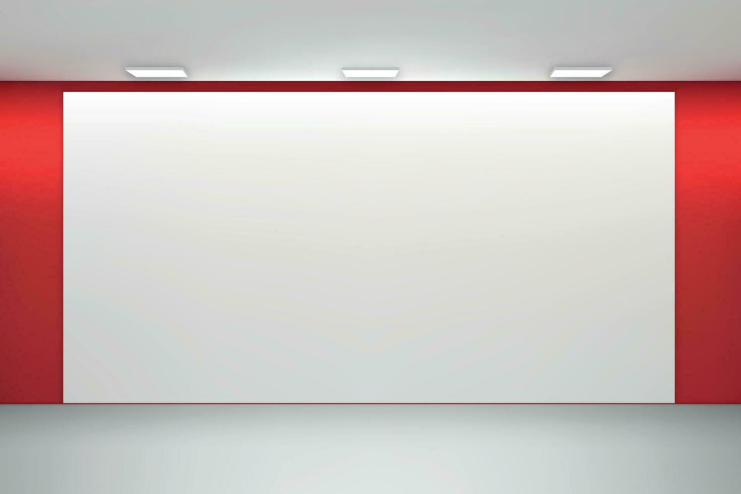 Empty studio room background with spotlight. vector