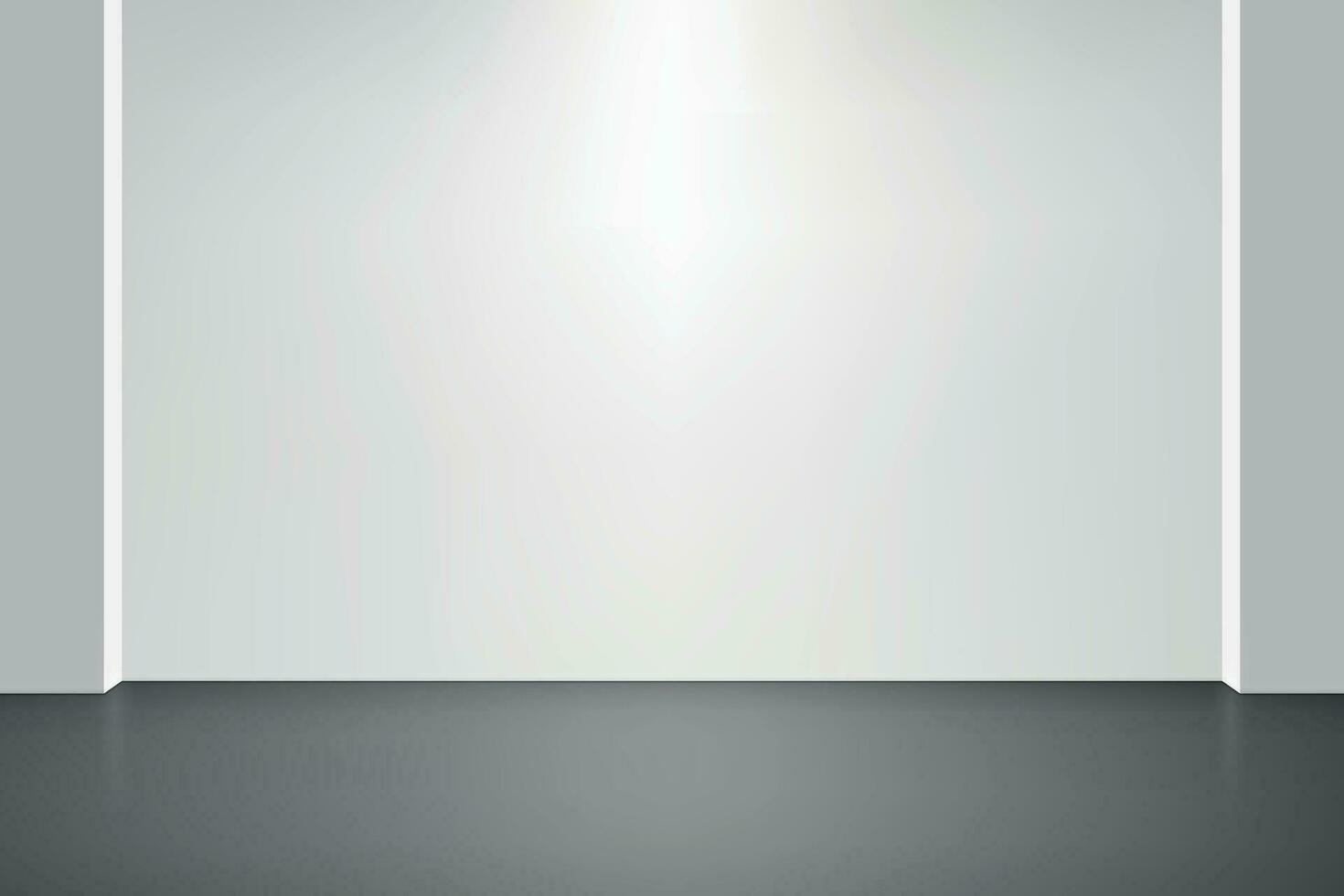 Empty studio room background with spotlight. vector