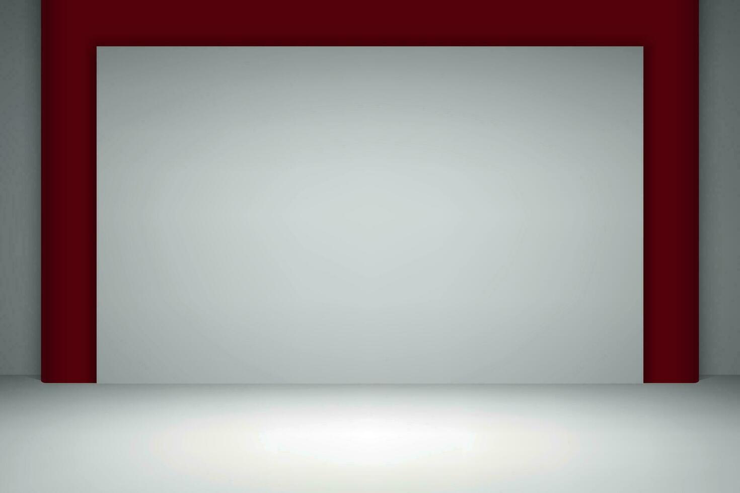 Empty studio room background with spotlight. vector