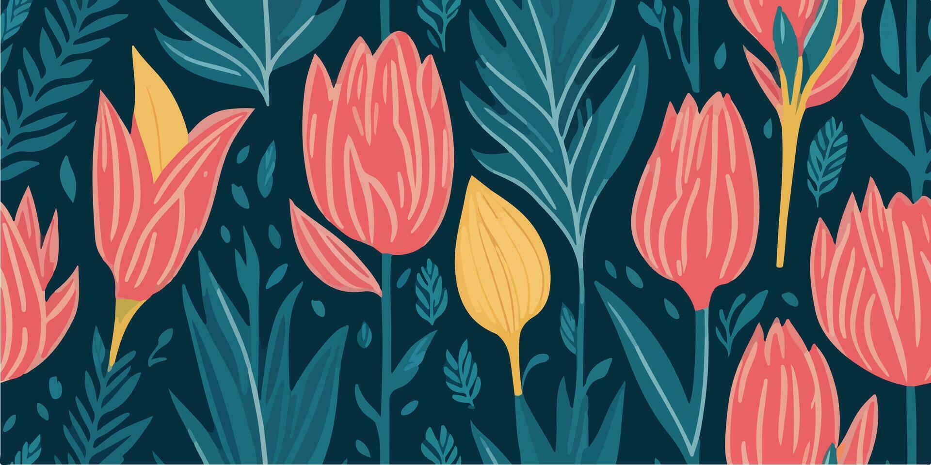 Contemporary Vector Pattern with Modern and Trendy Elements