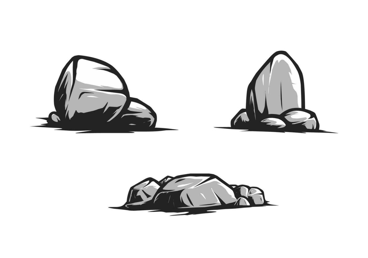 vector illustration of stone 25366629 Vector Art at Vecteezy