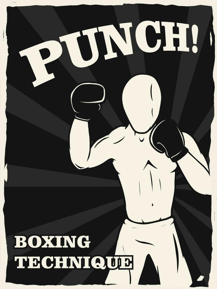 Boxing technique poster design for print 25366677 Vector Art at Vecteezy(02)