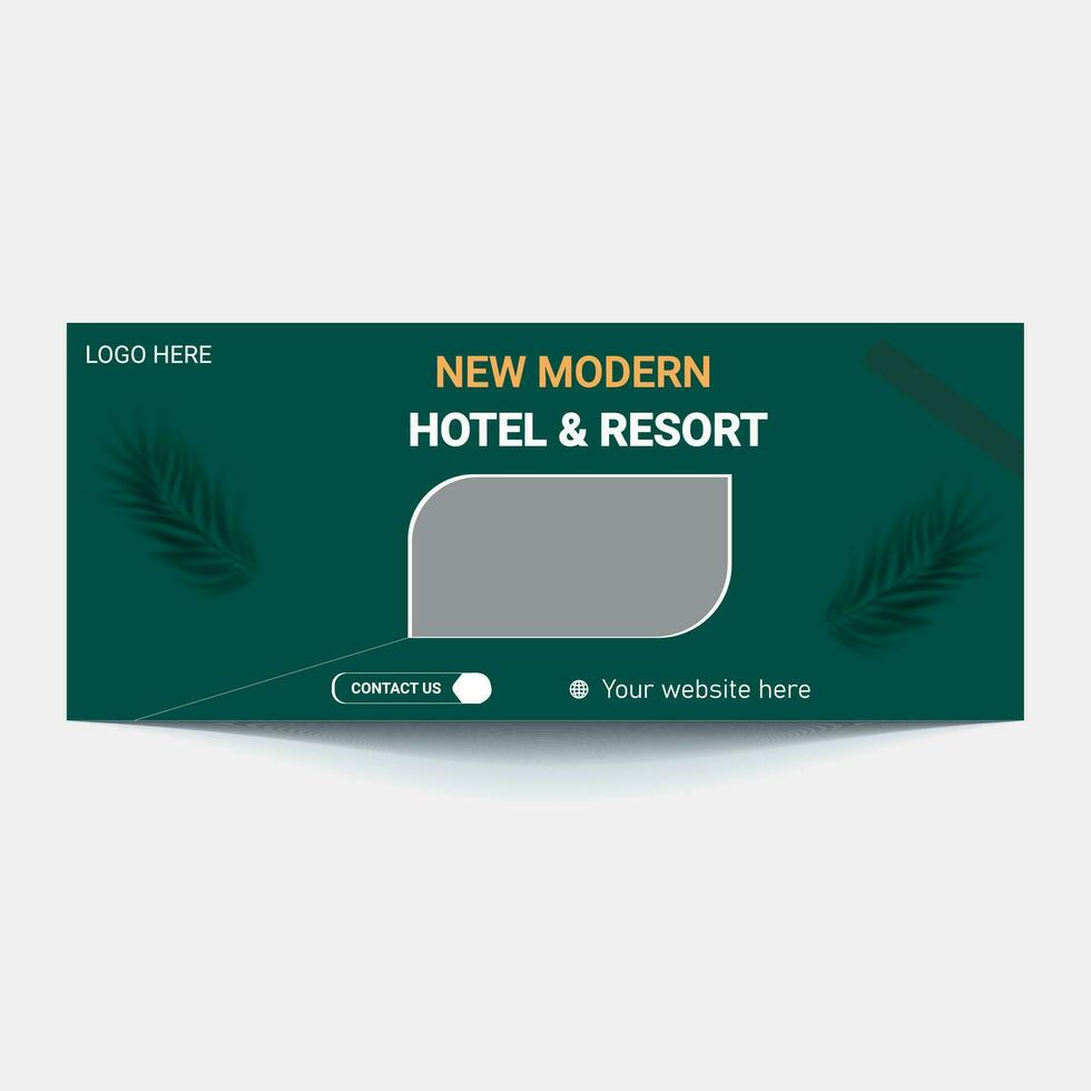 Luxury hotel web banners of standard size with a place for photos. Vertical, horizontal and square template. vector illustration EPS 10