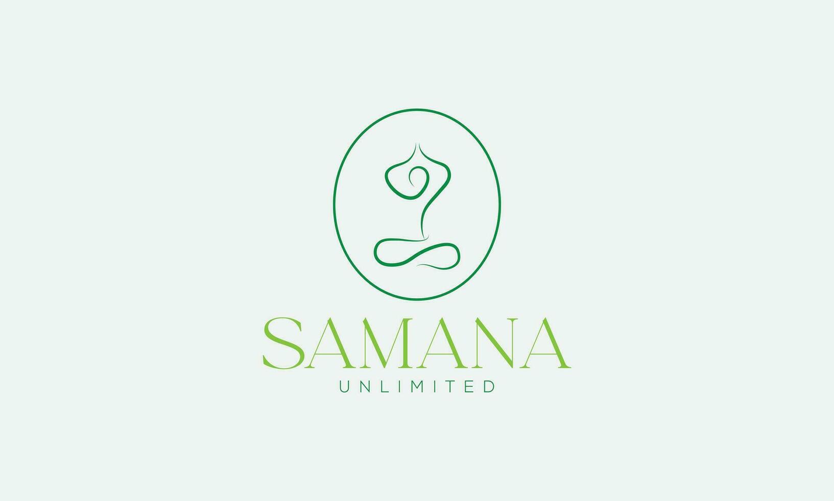 Human Yoga Logo Template Design With Lotus Flower Symbol Vector Template.