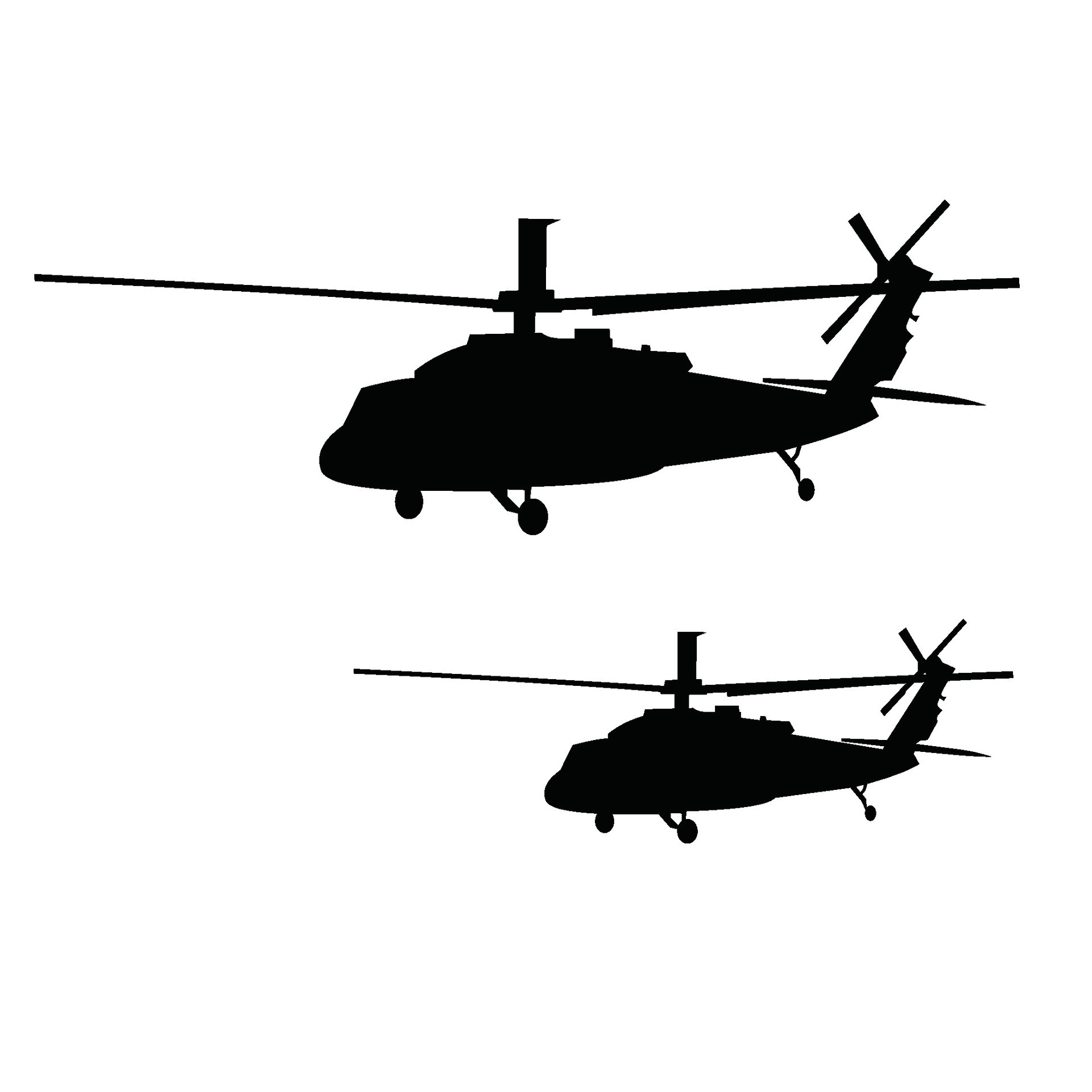 blackhawk military helicopter silhouette 25367070 Vector Art at Vecteezy