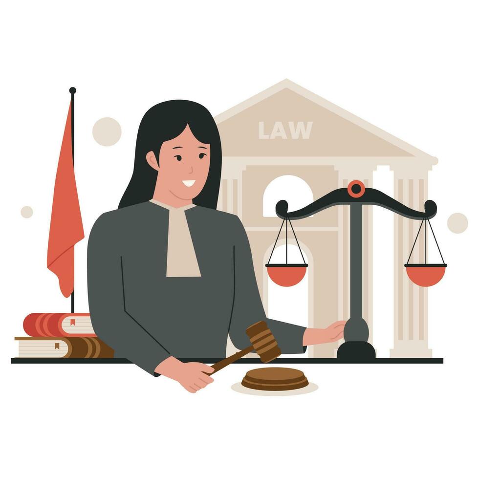 legal ley justicia Servicio concepto ilustración vector