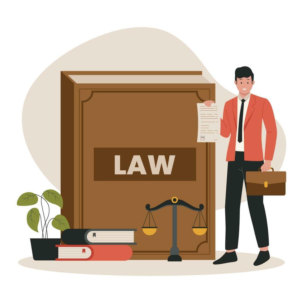 legal ley justicia Servicio vector concepto ilustración