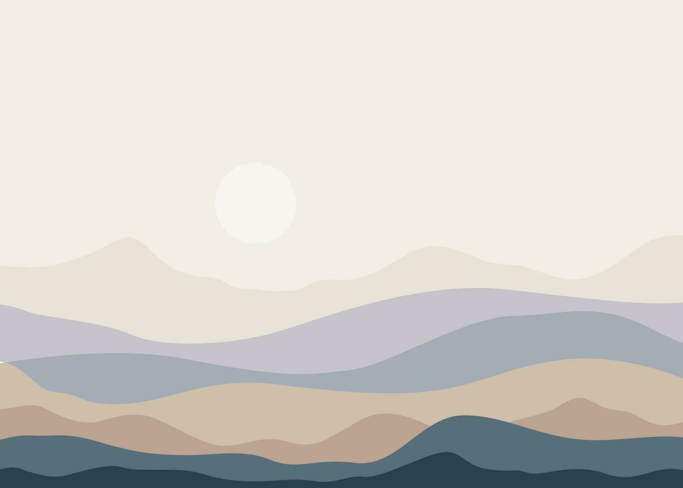 paisaje fondo.pared Arte vector. follaje línea Arte dibujo con resumen forma.planta Arte diseño para imprimir, cubrir, fondo de pantalla vector