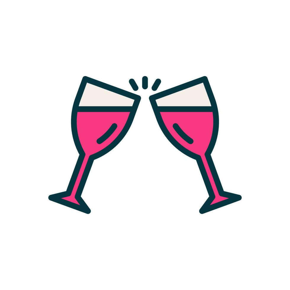 cheers icon for your website, mobile, presentation, and logo design. vector