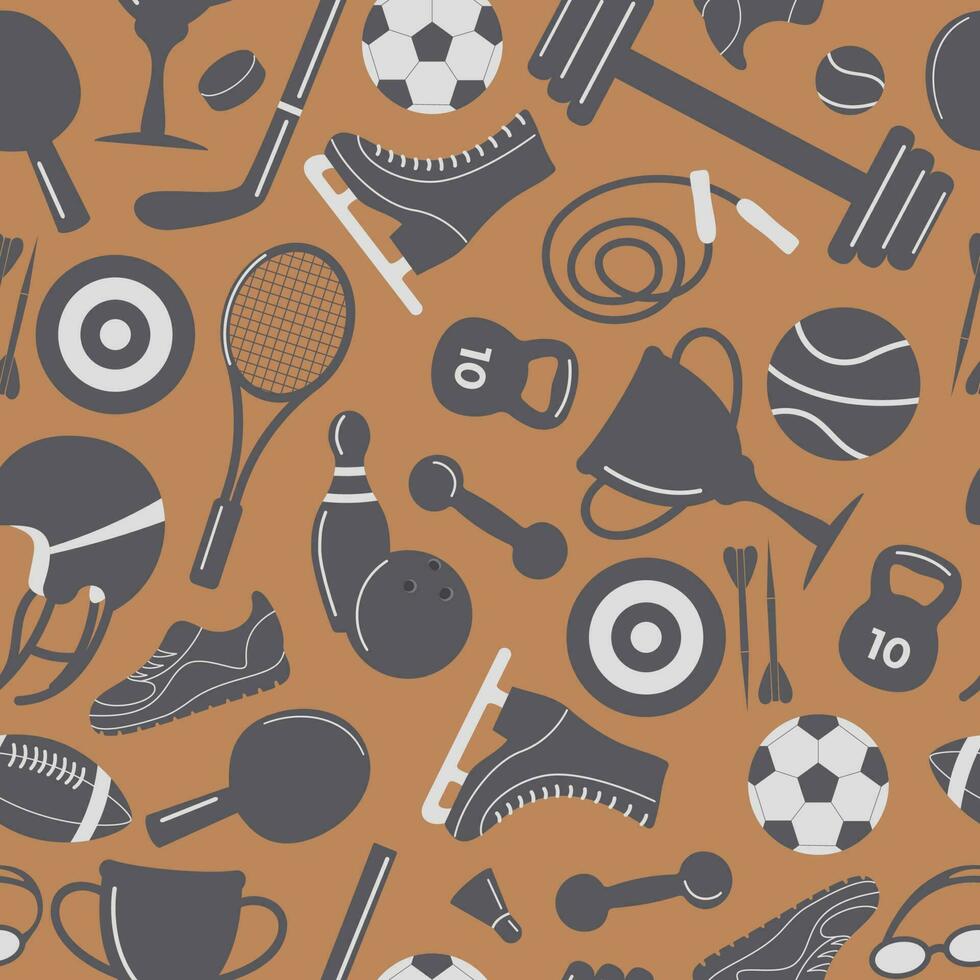 sport seamless pattern vector