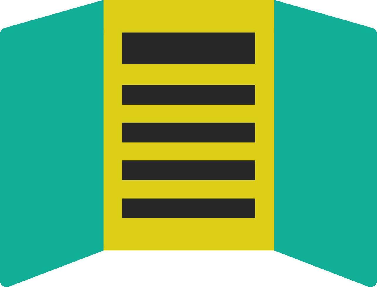 Blank card in green and blue color. vector