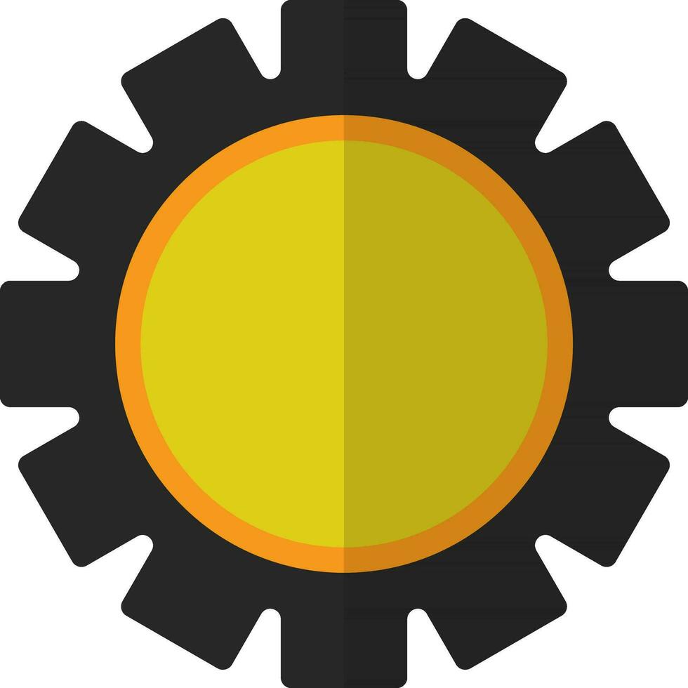 Setting icon in grey and green color. vector