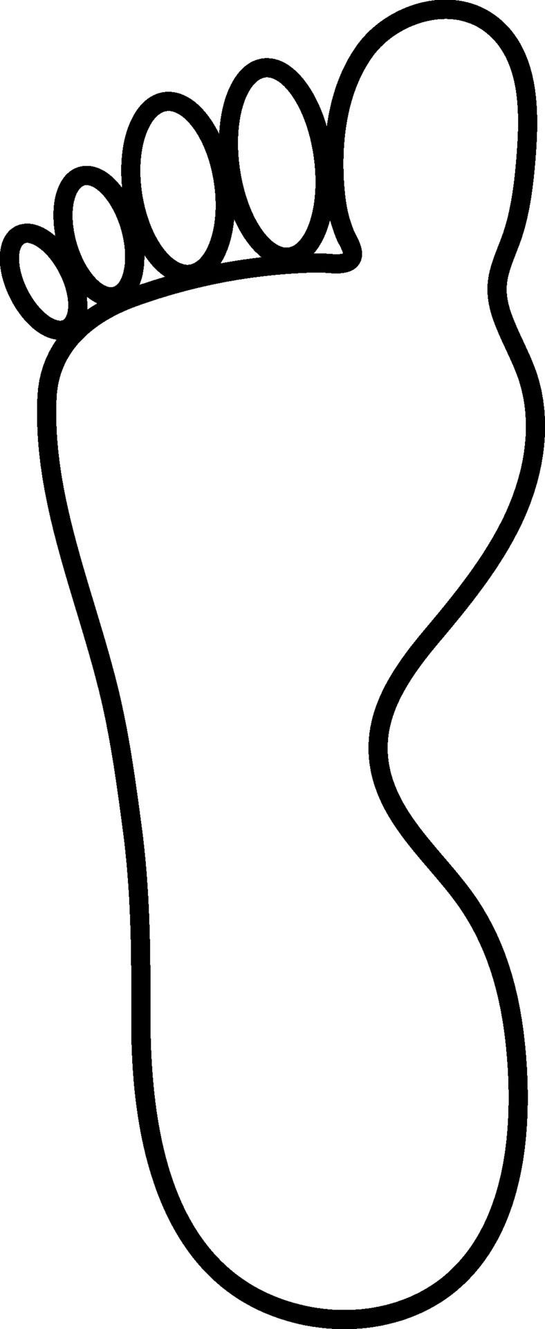 Human foot in black line art. 25368948 Vector Art at Vecteezy