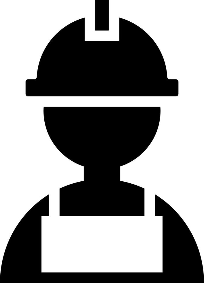 Plumber icon in flat style. vector