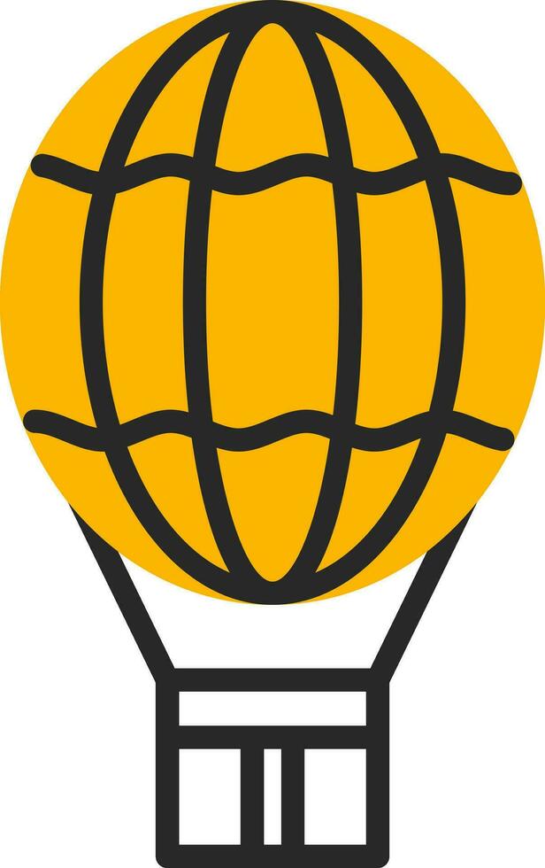 diseño de icono de vector de globo de aire caliente