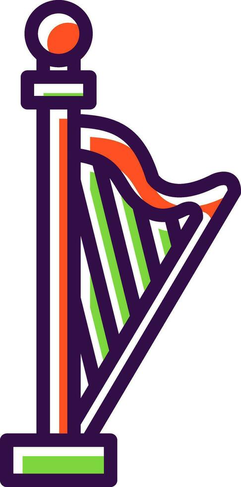 Harp Vector Icon Design
