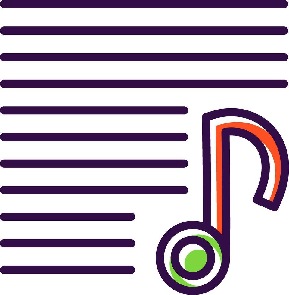 Playlist Vector Icon Design