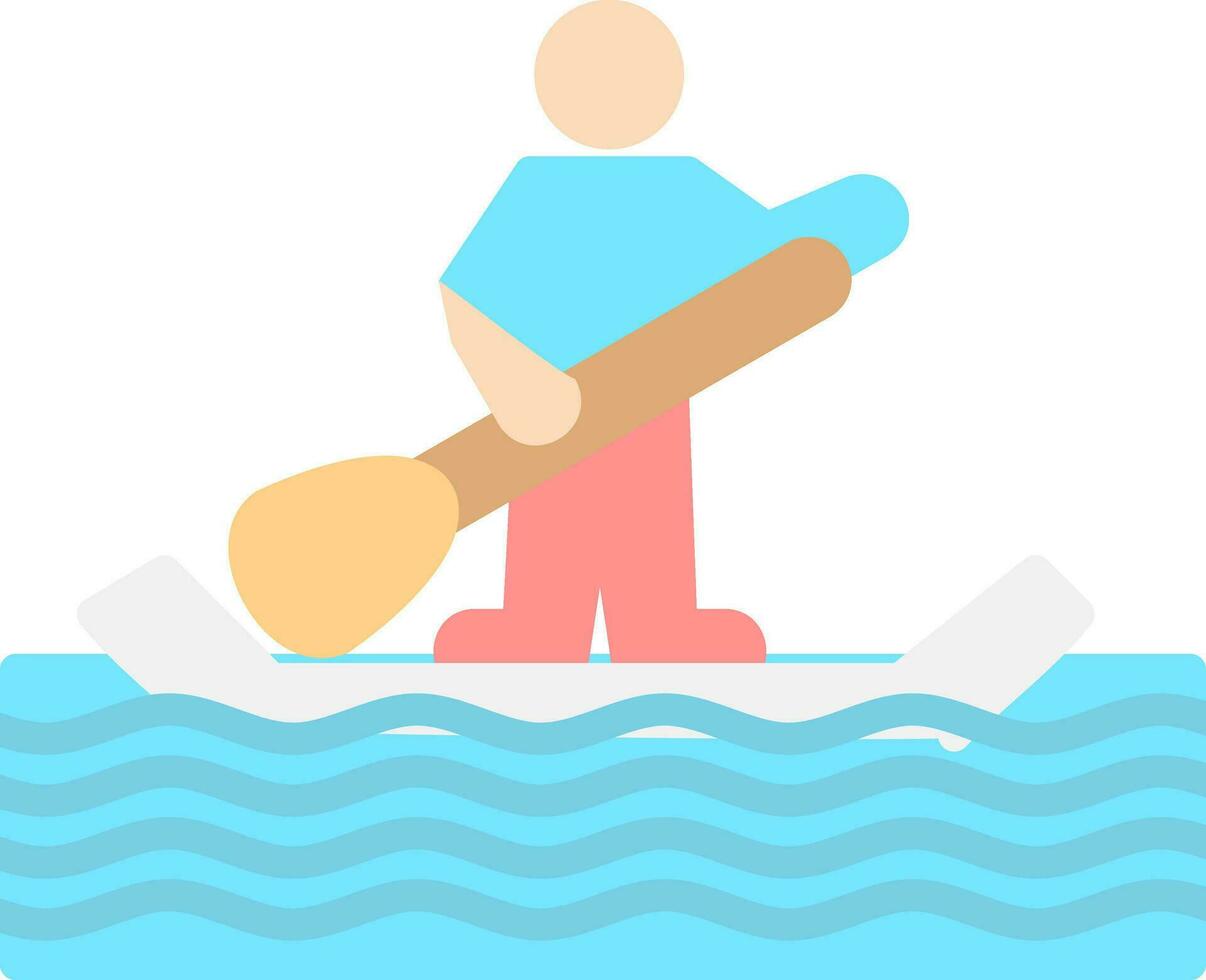 Paddle surf Vector Icon Design