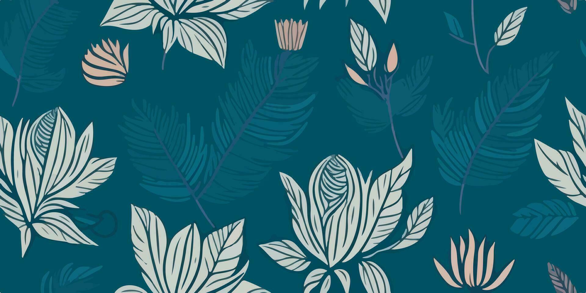 Botanical Elegance. Seamless Flower Patterns for Designers vector