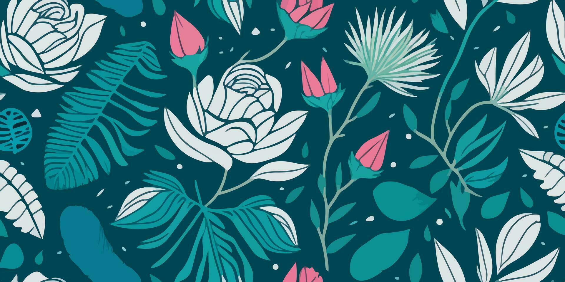 Vibrant Nature Patterns. Embracing the Blossom of Spring vector