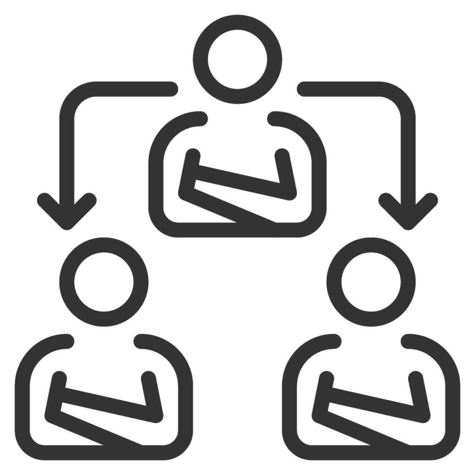 delegate icon line vector design elements pictograms wed logo and infographics