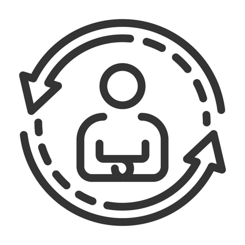 management icon line vector design elements pictograms wed logo and infographics